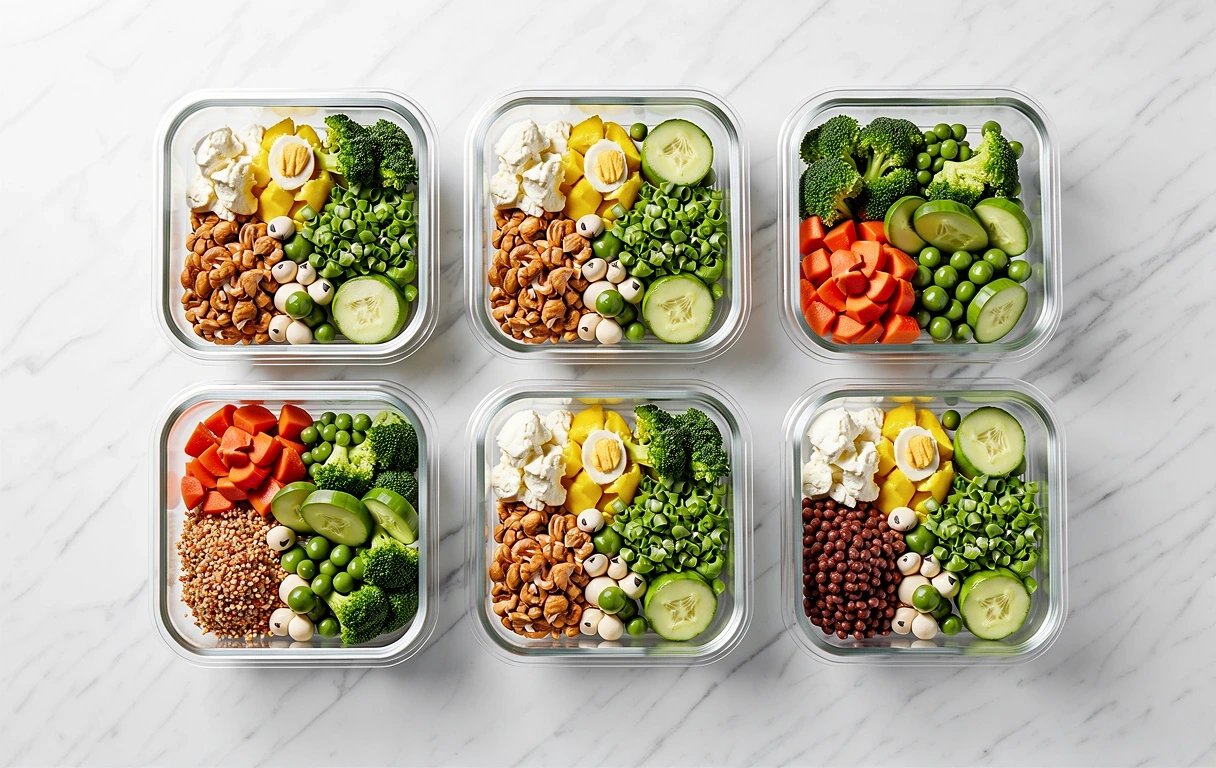 Meal systems in glass containers